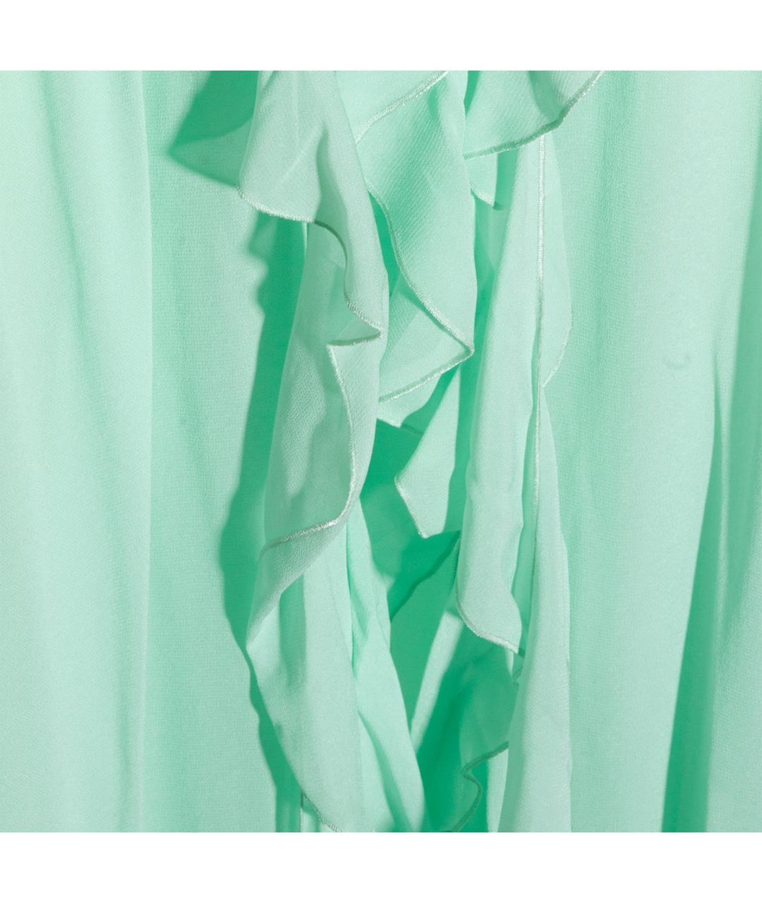 BLUMARINE Зеленые вискозное платье, фото 4