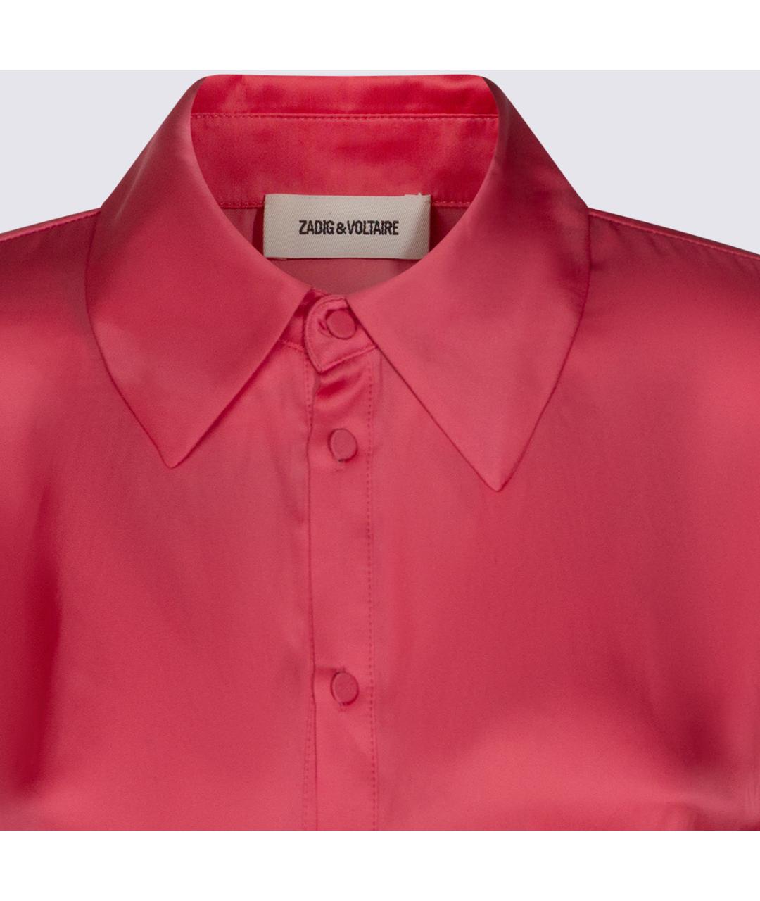 ZADIG & VOLTAIRE Бордовая полиэстеровая рубашка, фото 4