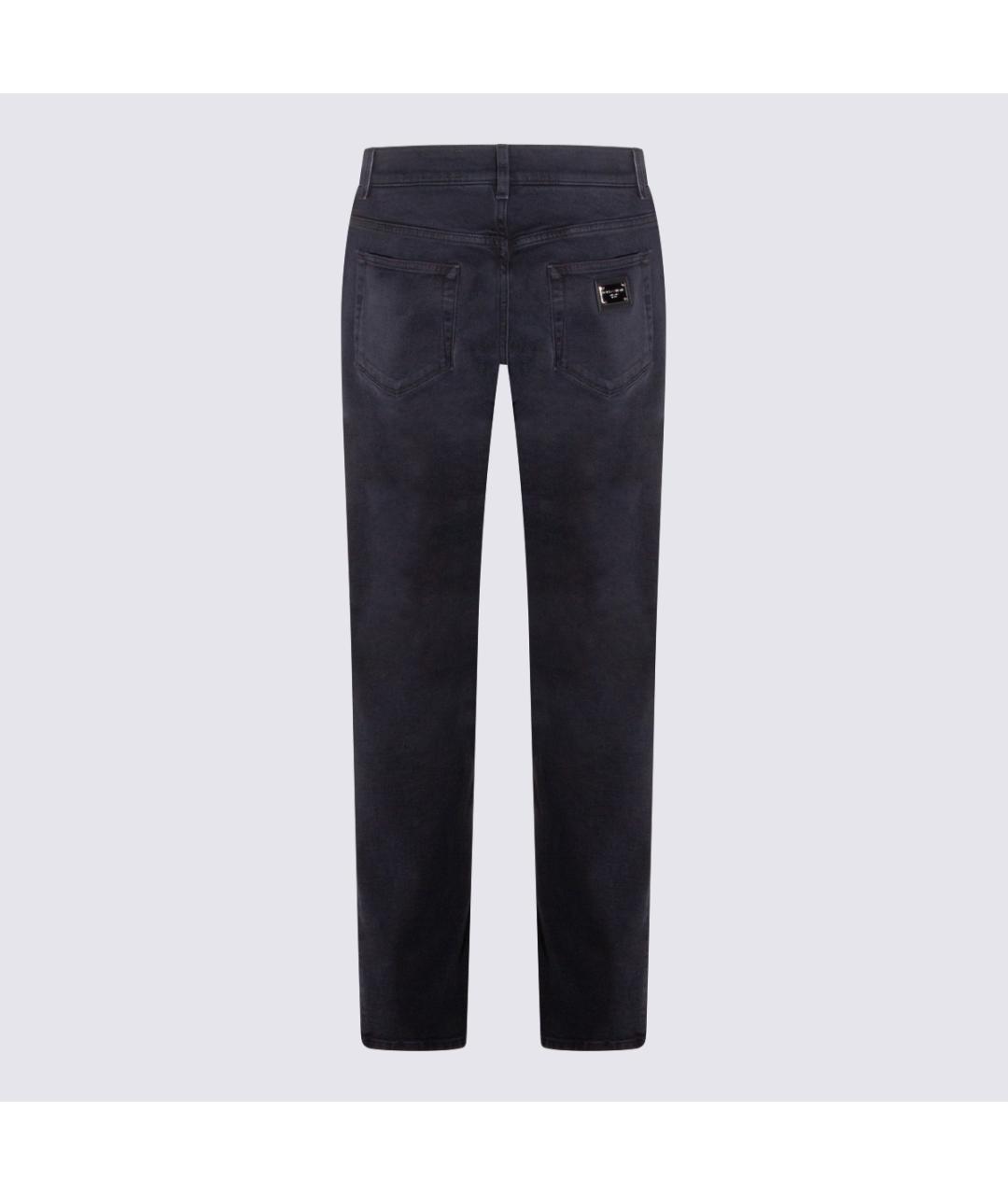 DOLCE&GABBANA Серые хлопковые прямые джинсы, фото 2