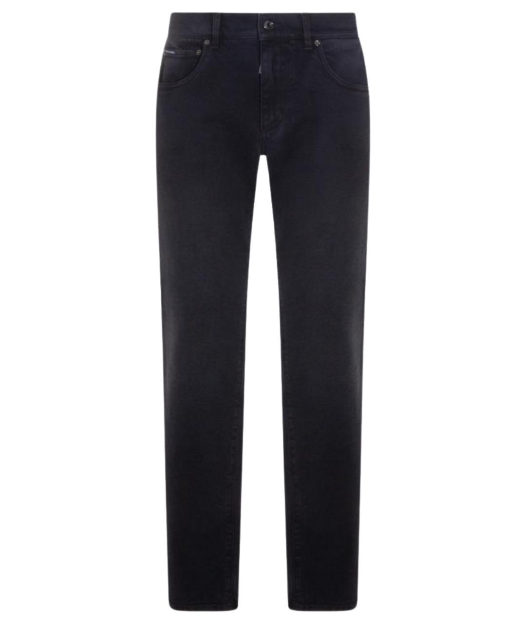 DOLCE&GABBANA Серые хлопковые прямые джинсы, фото 1