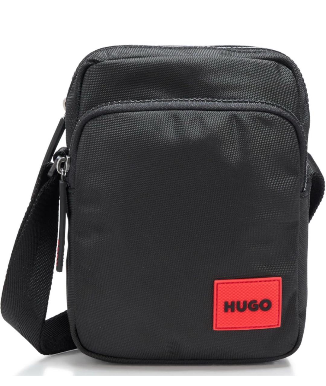 HUGO Черная тканевая сумка на плечо, фото 6