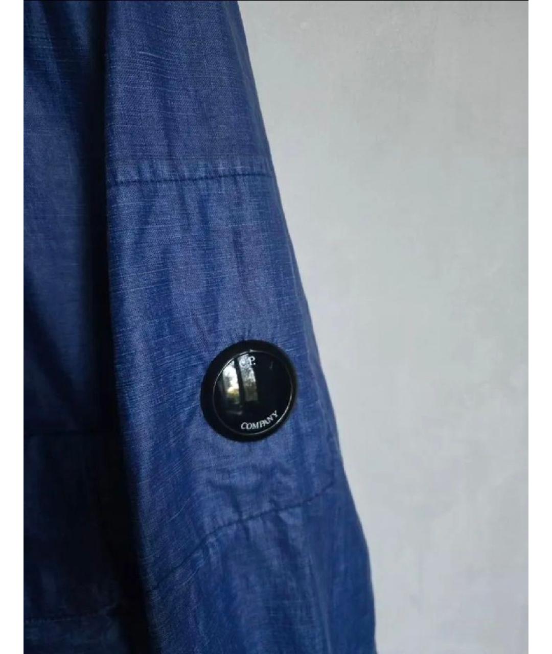 CP COMPANY Синяя льняная куртка, фото 2
