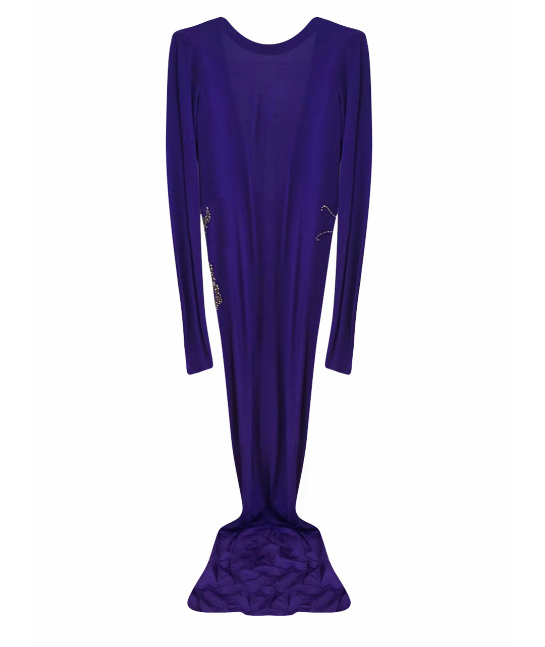 BALMAIN Фиолетовое вискозное вечернее платье, фото 1