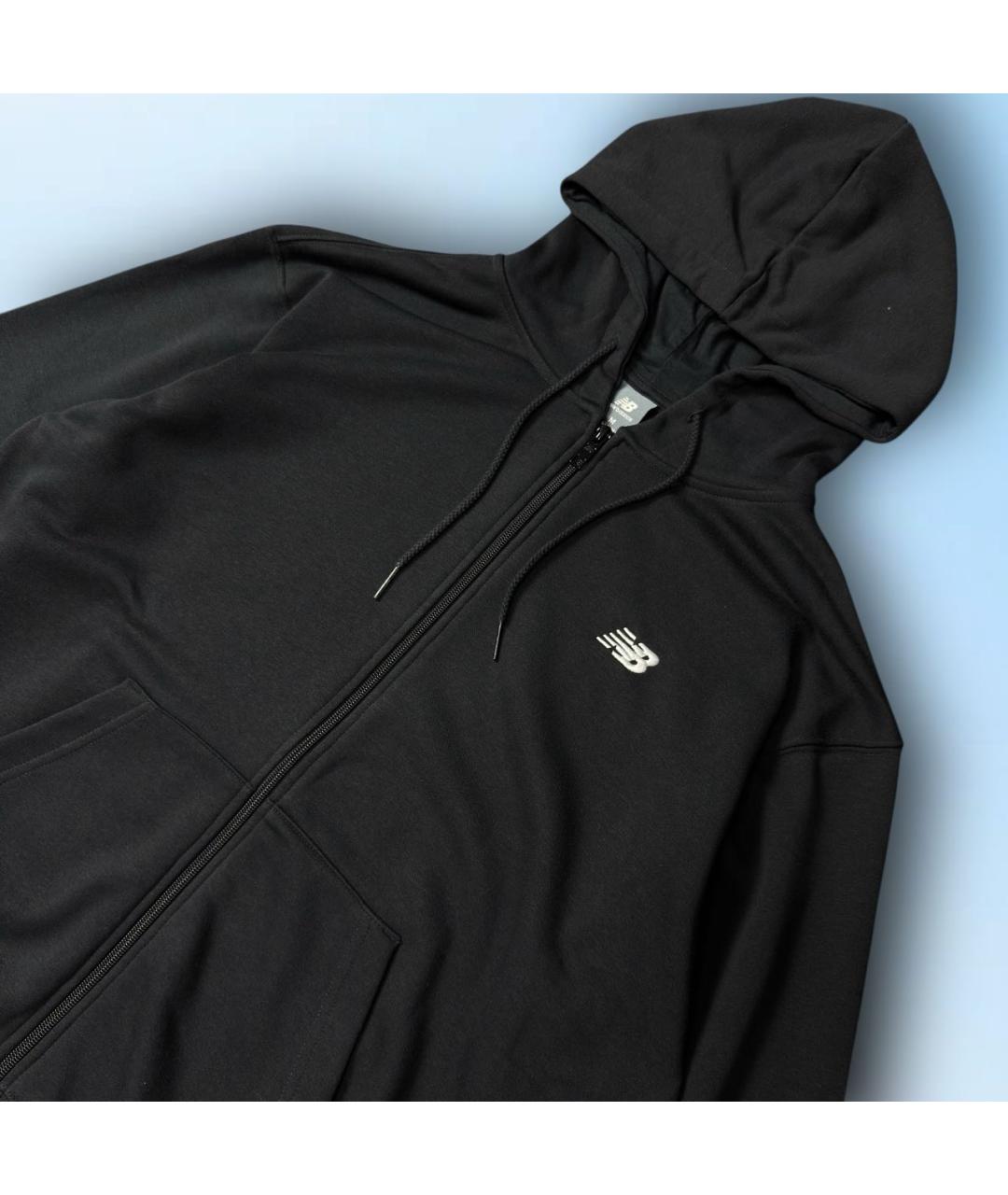 NEW BALANCE Черный хлопковый спортивный костюм, фото 5