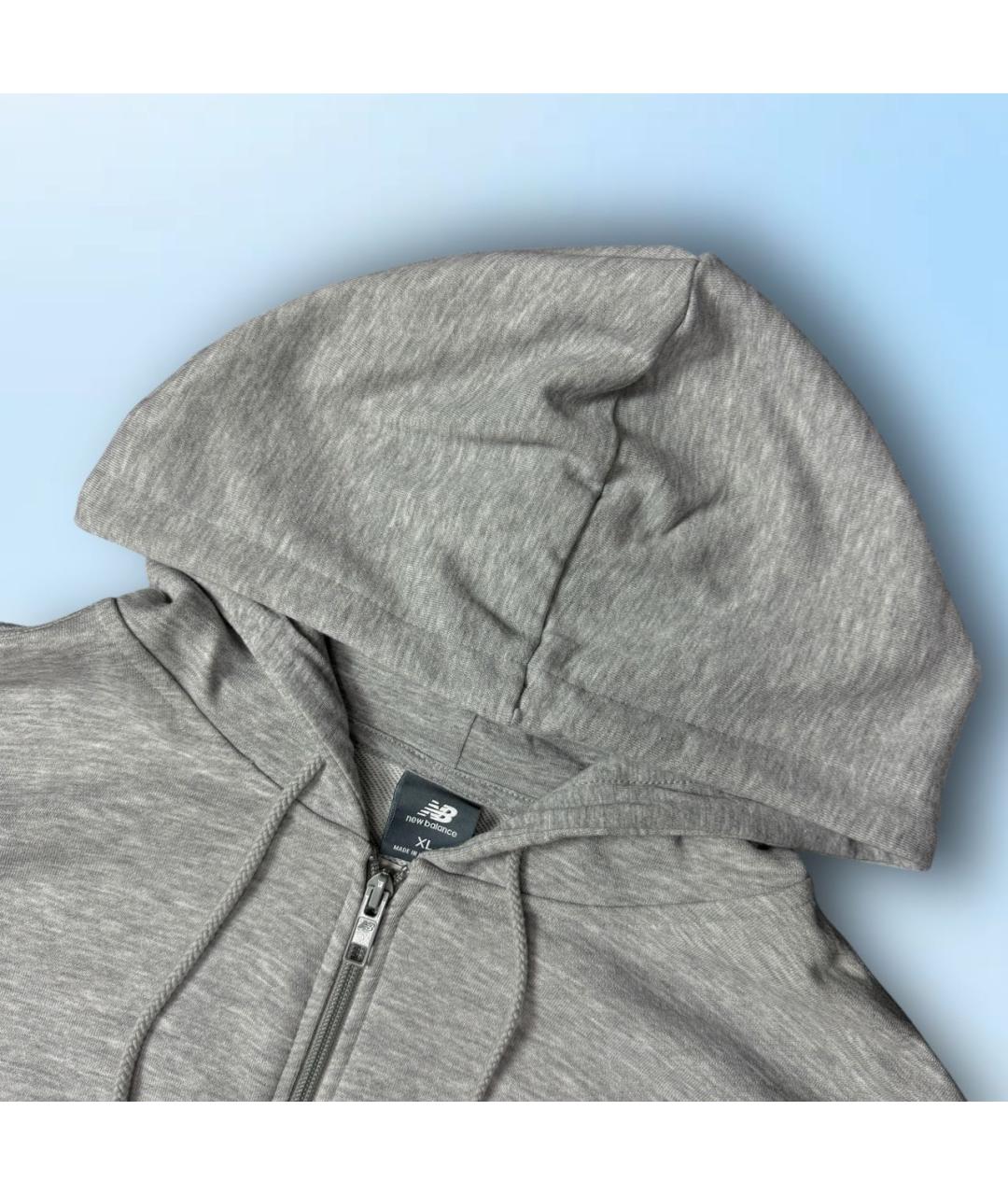 NEW BALANCE Серый хлопковый спортивный костюм, фото 6