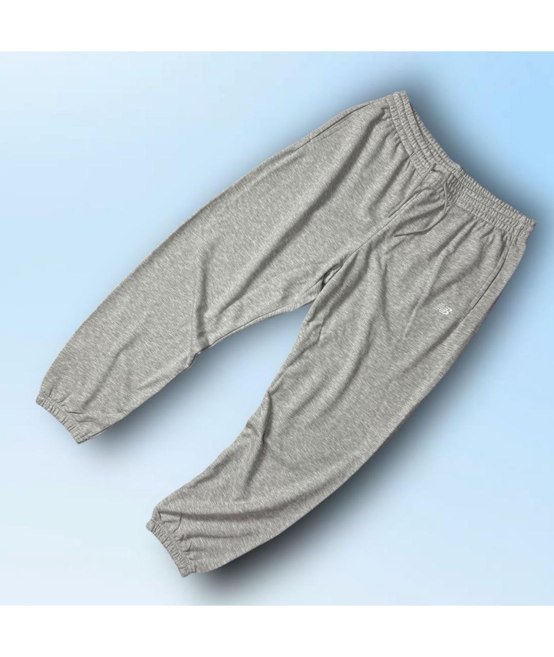 NEW BALANCE Серый хлопковый спортивный костюм, фото 2