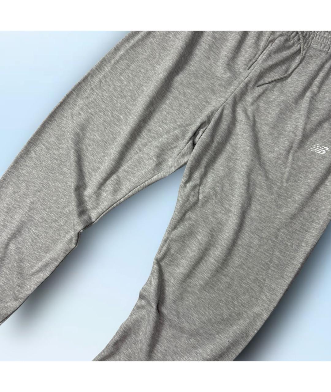 NEW BALANCE Серый хлопковый спортивный костюм, фото 7