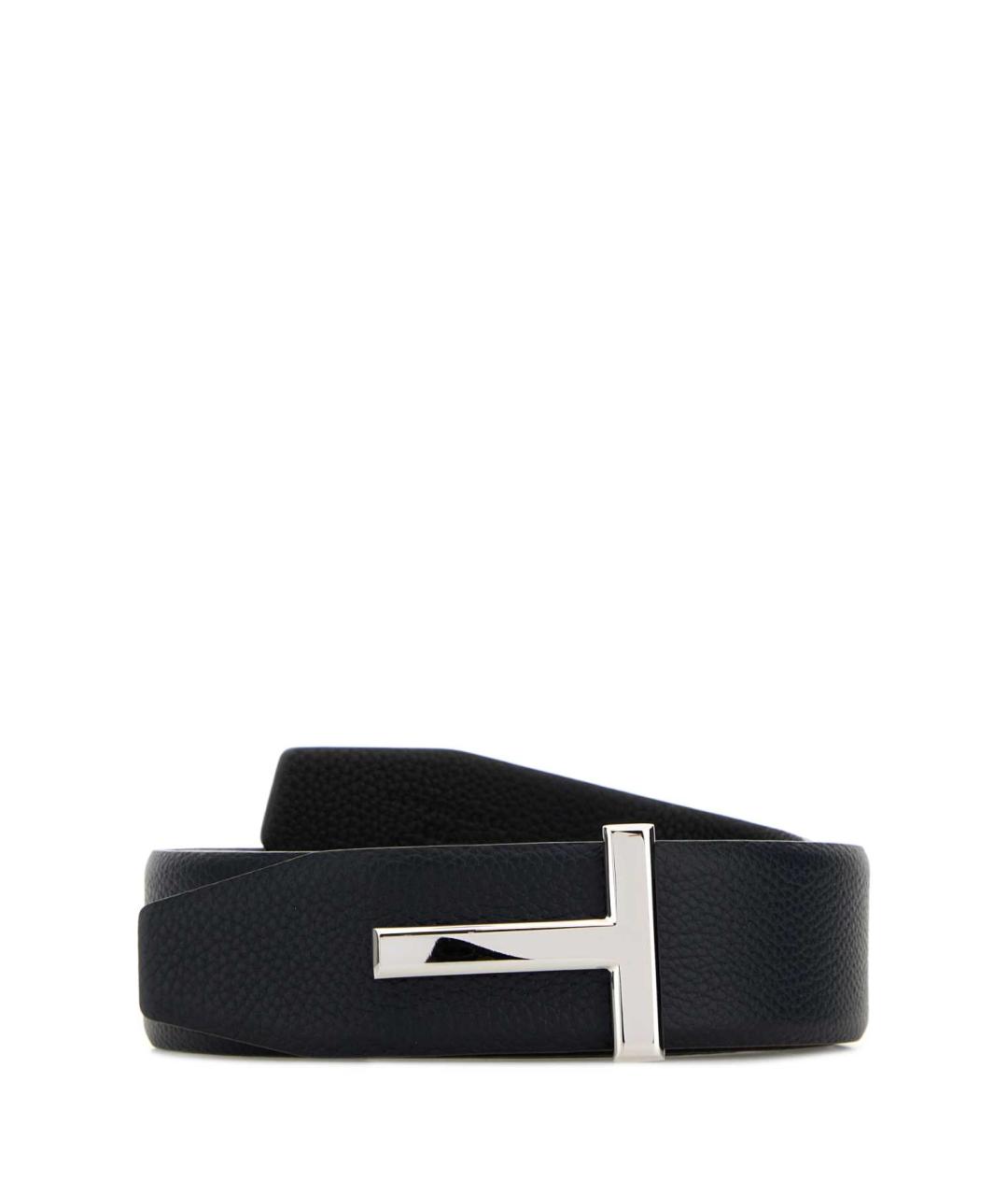 TOM FORD Синий кожаный ремень, фото 1