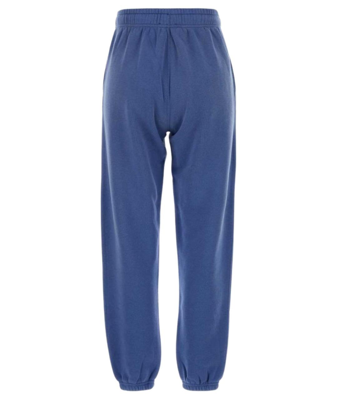 POLO RALPH LAUREN Голубые хлопковые брюки широкие, фото 2