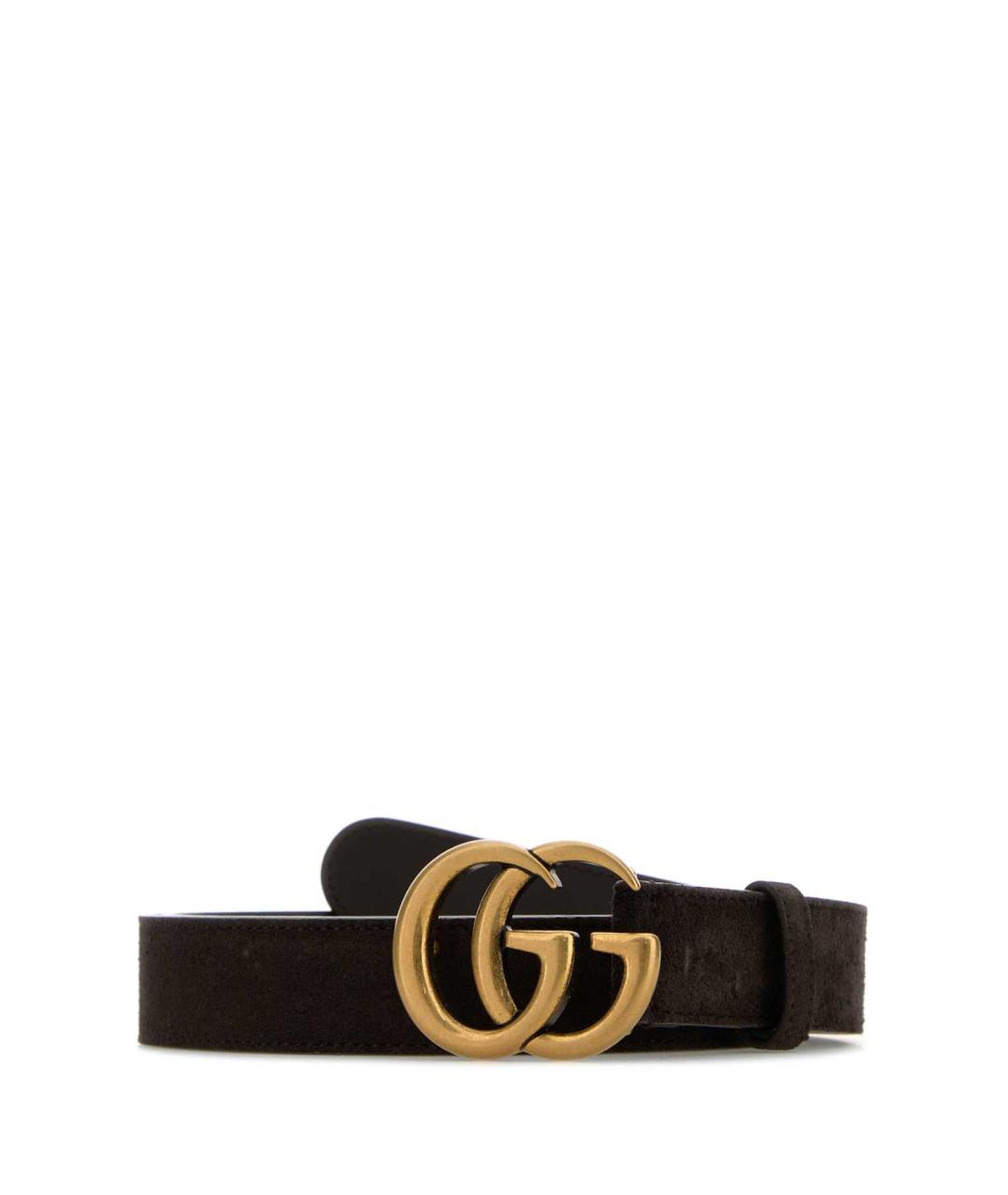 GUCCI Коричневый замшевый ремень, фото 1