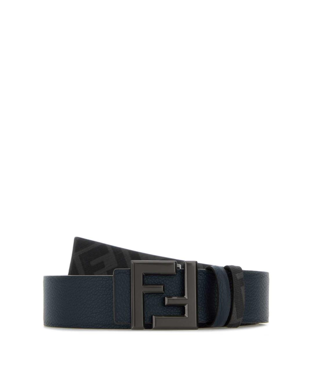 FENDI Синий кожаный ремень, фото 1