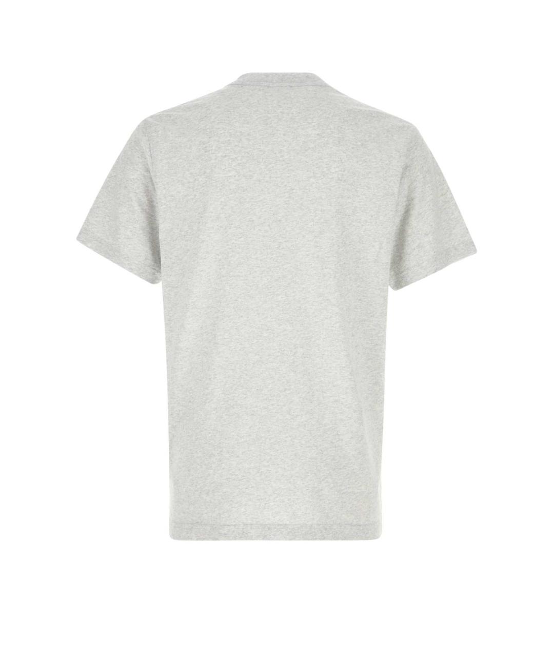 SPORTY AND RICH Серая хлопковая футболка, фото 2