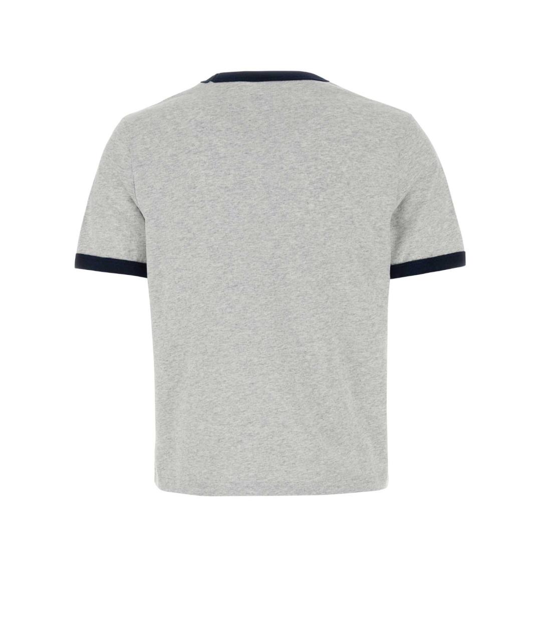 SPORTY AND RICH Серая хлопковая футболка, фото 2