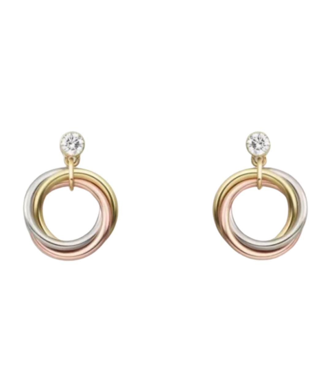 CARTIER Золотые серьги из желтого золота, фото 1