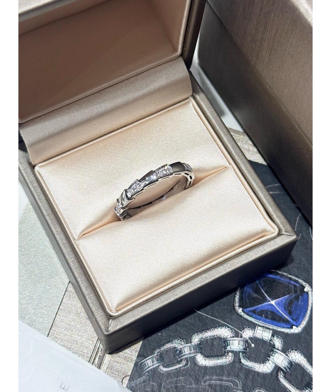 BVLGARI Серебряное кольцо из белого золота, фото 5