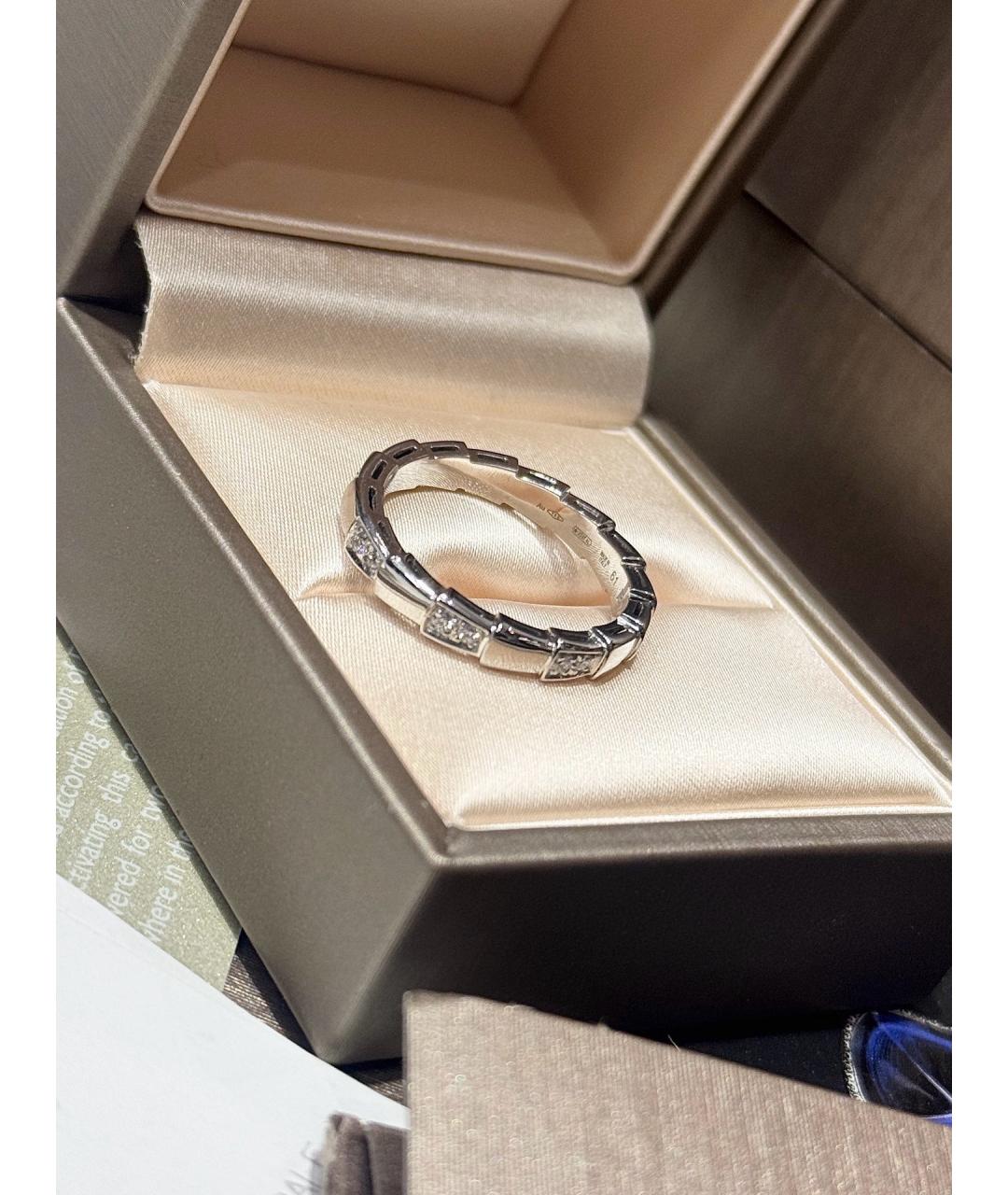BVLGARI Серебряное кольцо из белого золота, фото 4