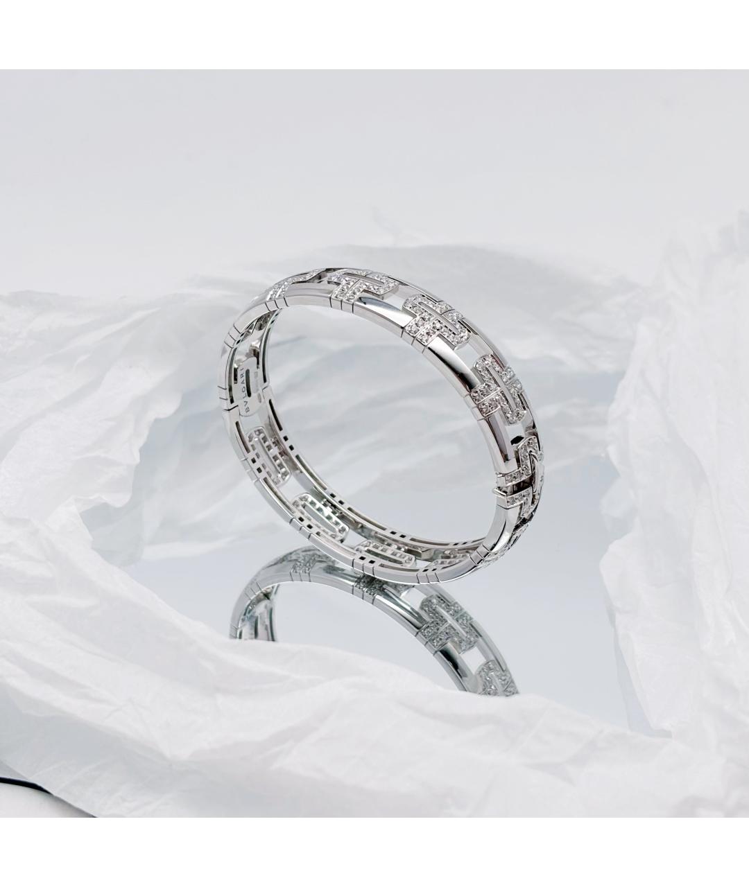 BVLGARI Серебрянный браслет из белого золота, фото 5