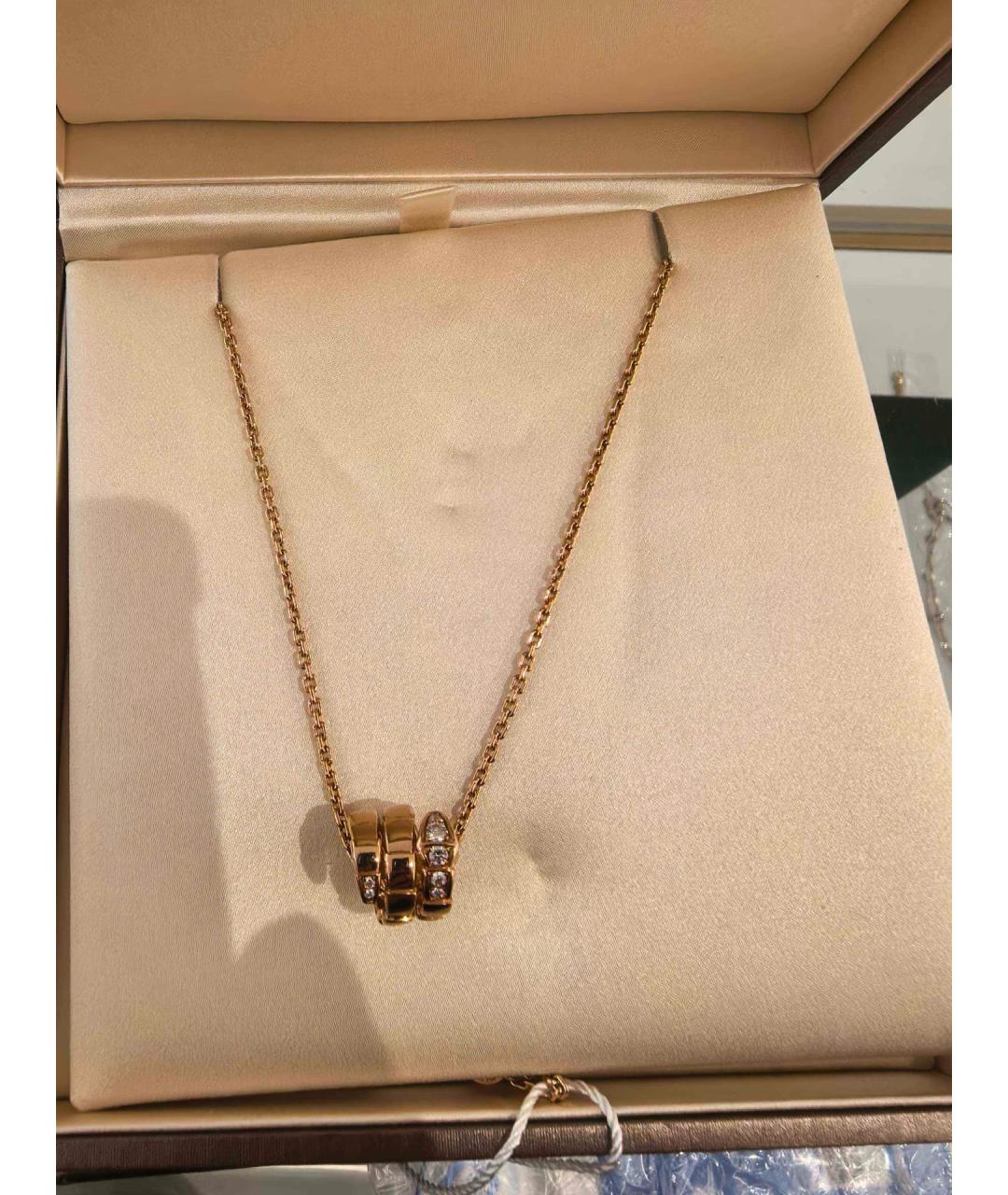 BVLGARI Золотая подвеска из розового золота, фото 2