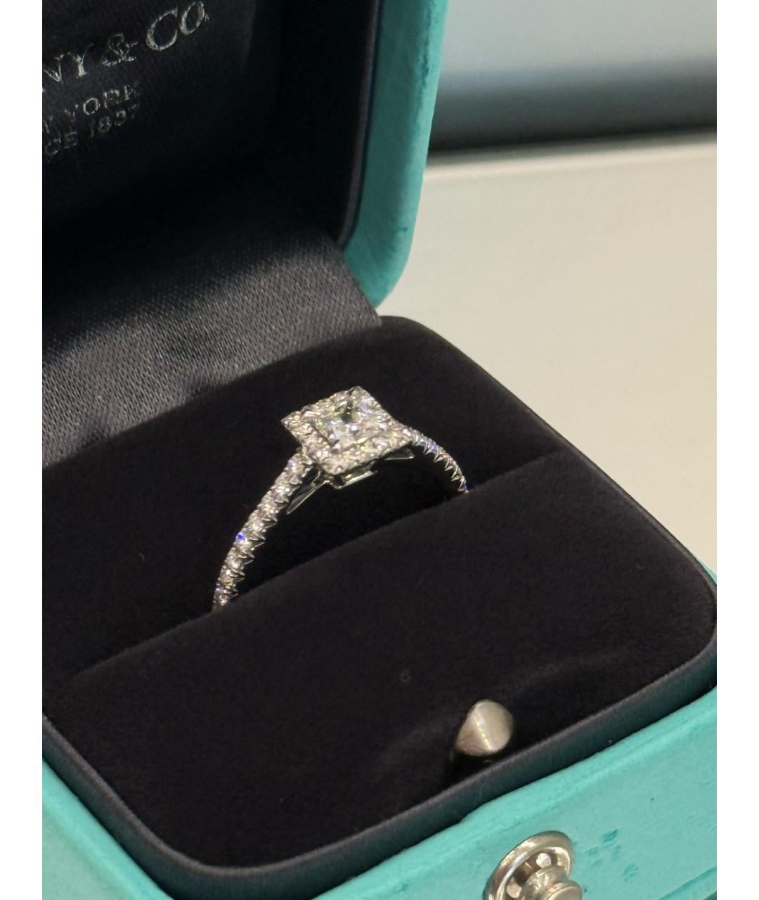 TIFFANY&CO Серебряное платиновое кольцо, фото 6