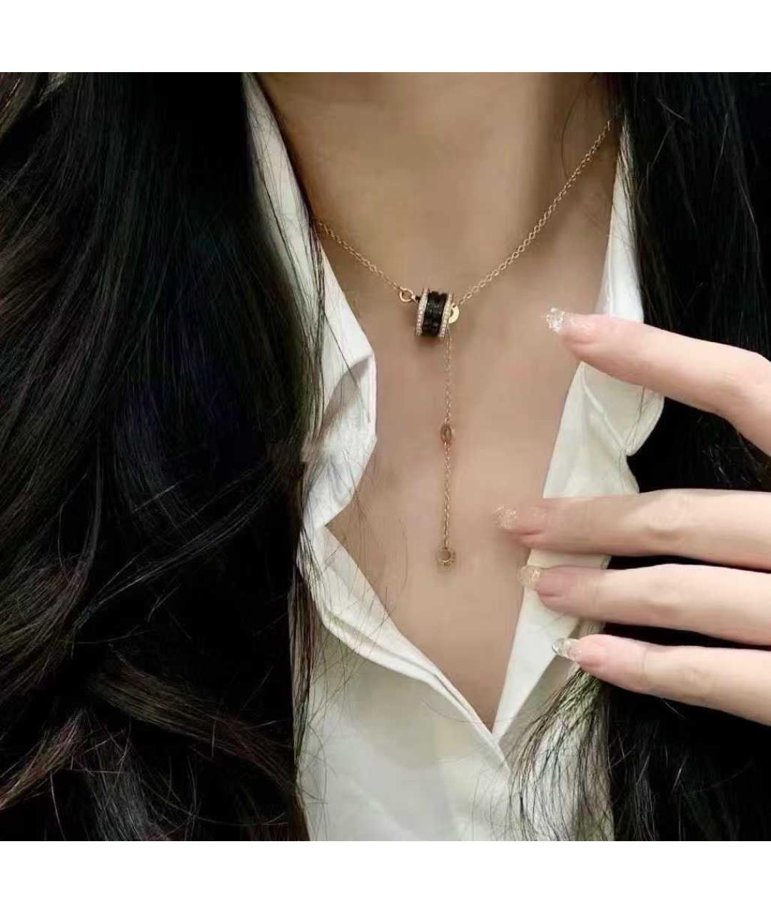 BVLGARI Золотое колье из розового золота, фото 7