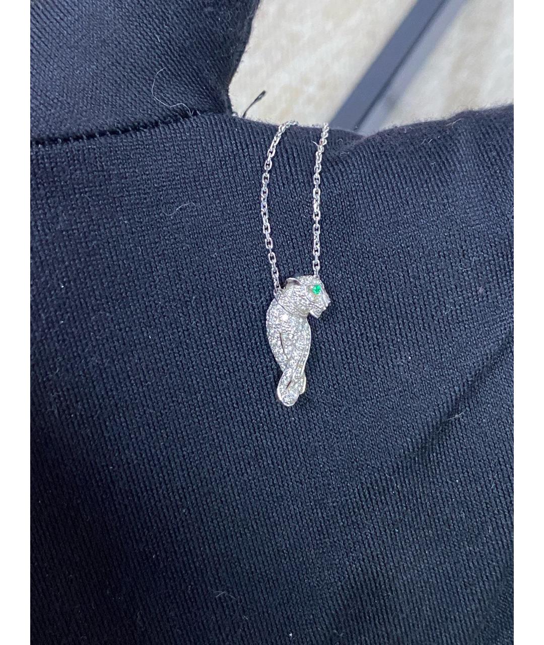 CARTIER Серебряное колье из белого золота, фото 10