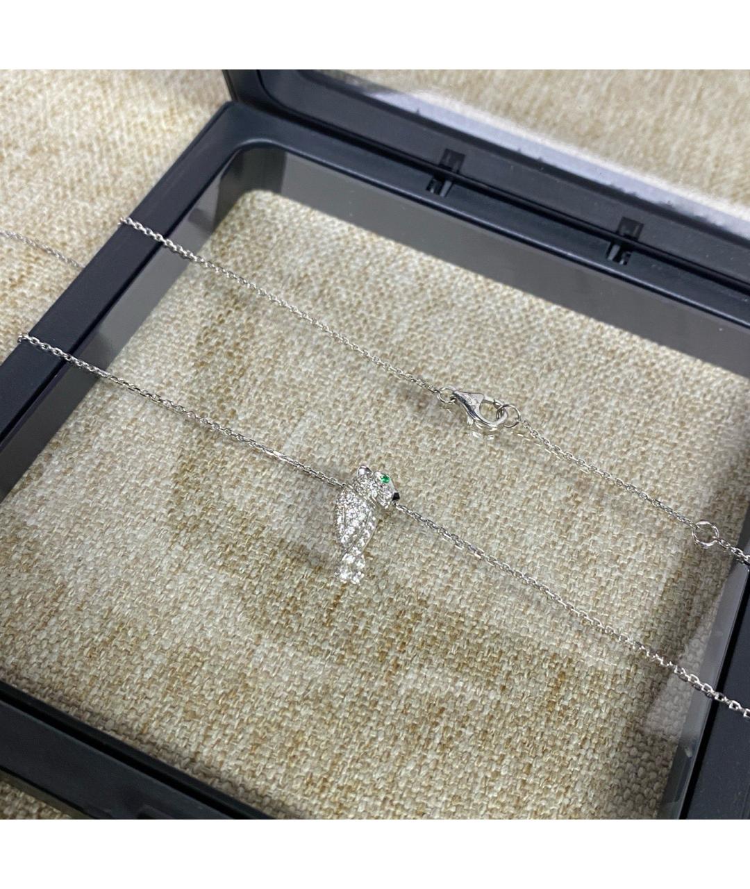 CARTIER Серебряное колье из белого золота, фото 2