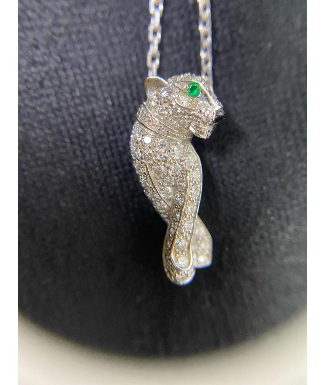 CARTIER Серебряное колье из белого золота, фото 8