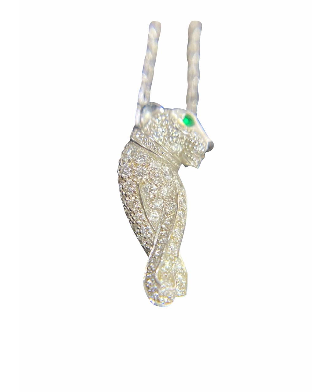 CARTIER Серебряное колье из белого золота, фото 1