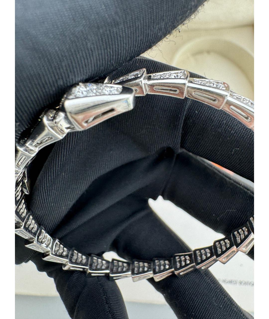 BVLGARI Серебрянный браслет из белого золота, фото 4