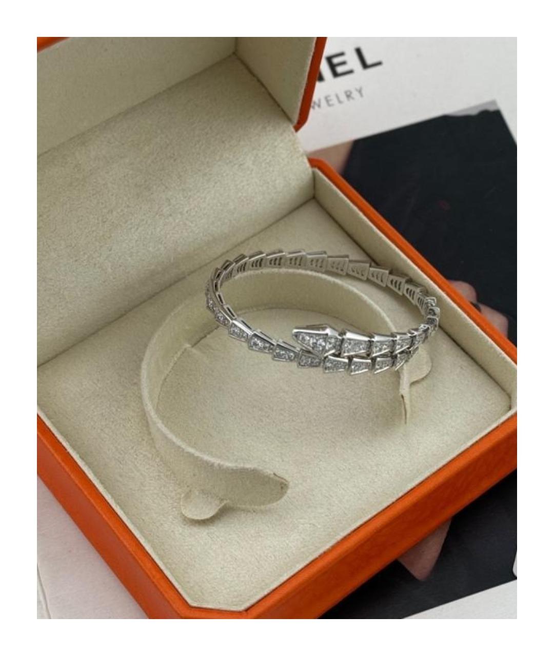 BVLGARI Серебрянный браслет из белого золота, фото 6