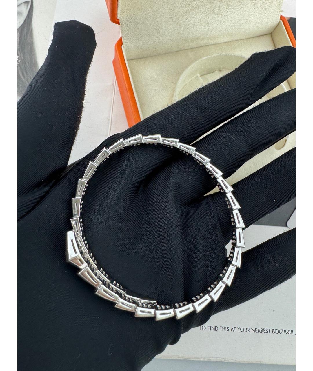 BVLGARI Серебрянный браслет из белого золота, фото 3