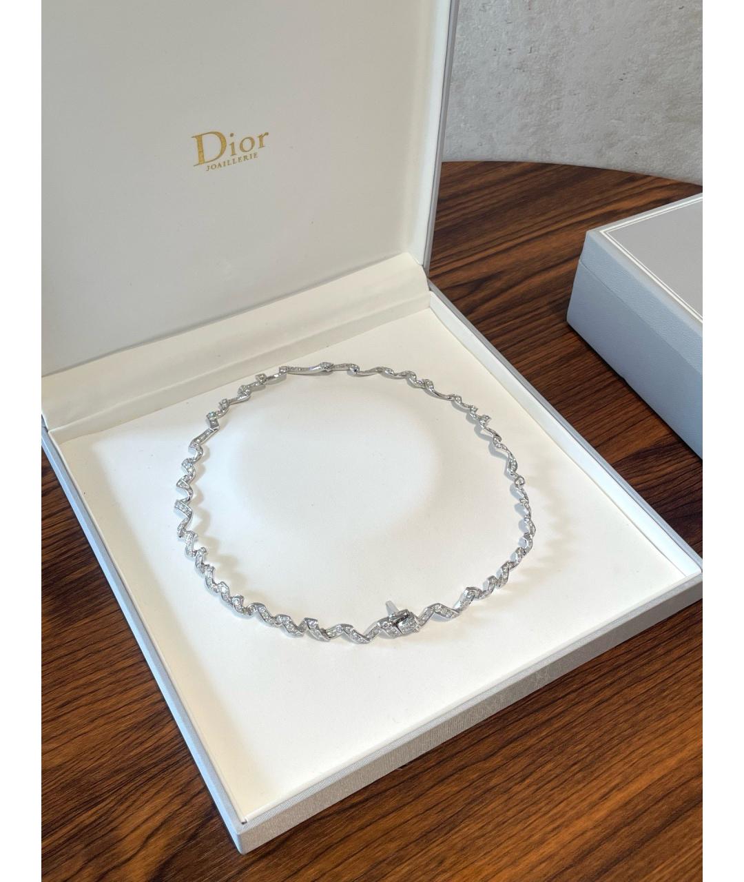 CHRISTIAN DIOR Серебряное колье из белого золота, фото 3