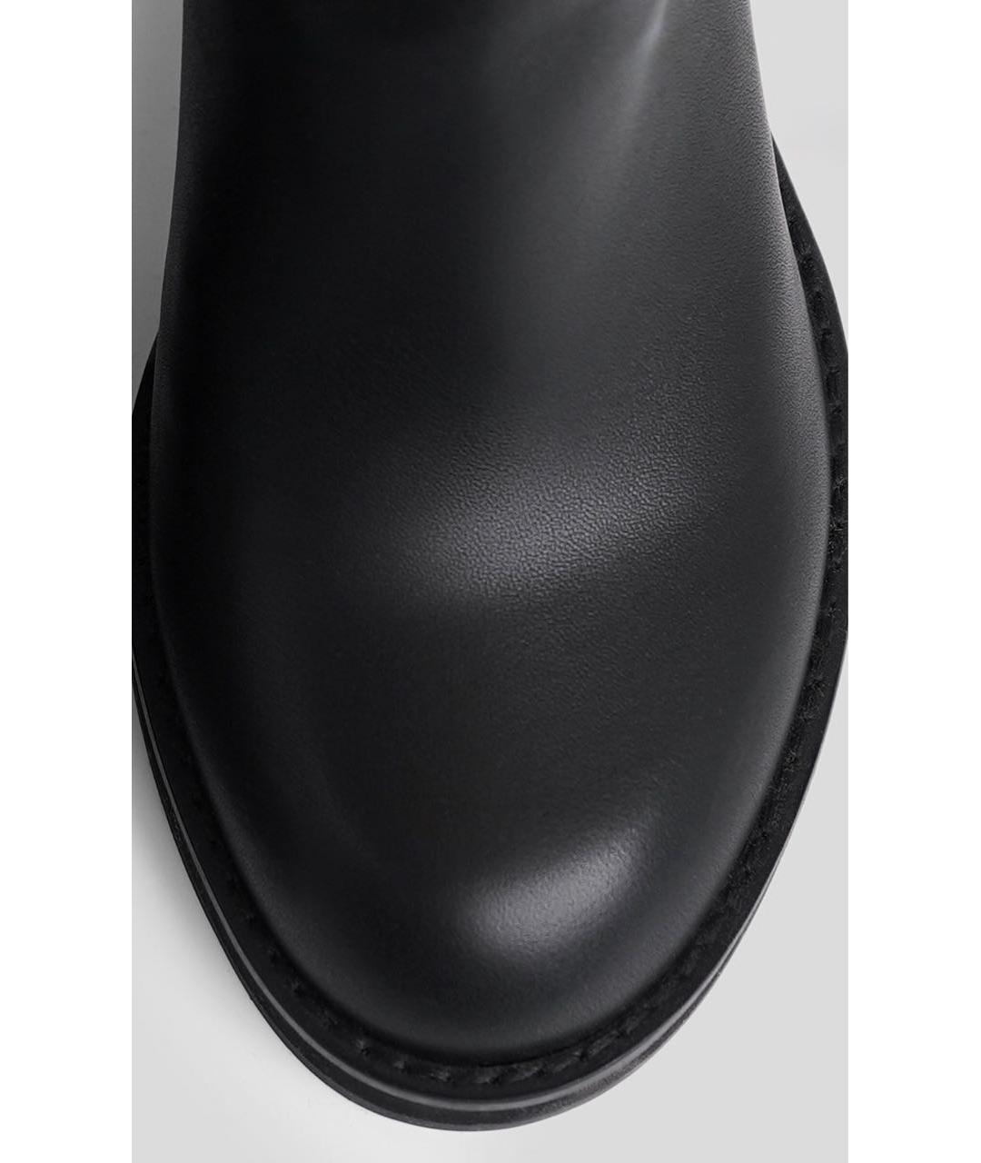 12 STOREEZ Черные кожаные сапоги, фото 5