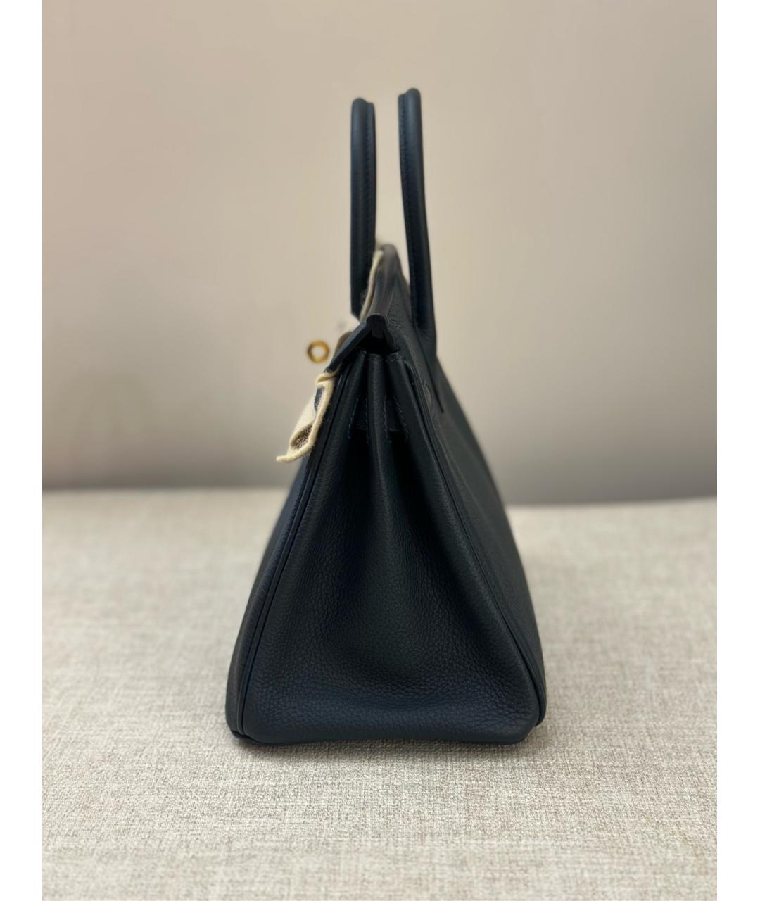 HERMES Зеленая кожаная сумка с короткими ручками, фото 2