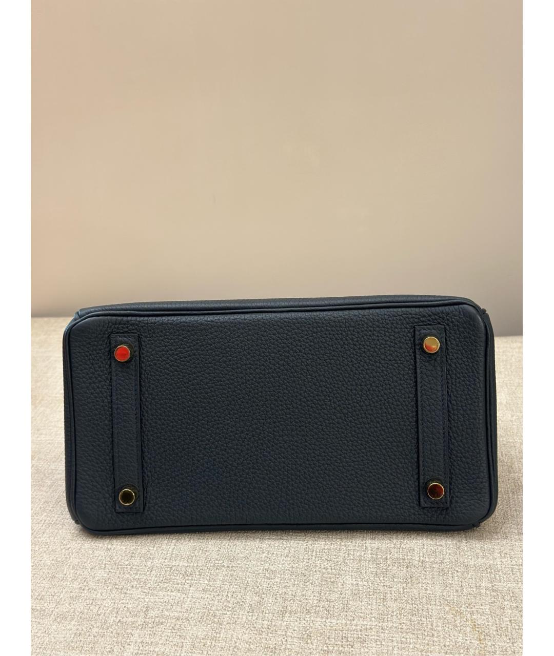 HERMES Зеленая кожаная сумка с короткими ручками, фото 5