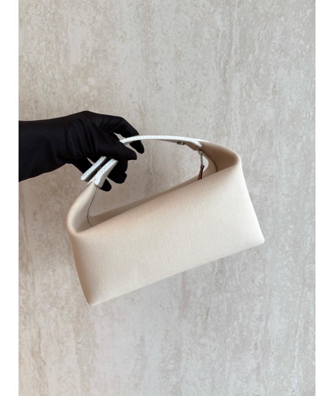 HERMES Белая деним косметичка, фото 2