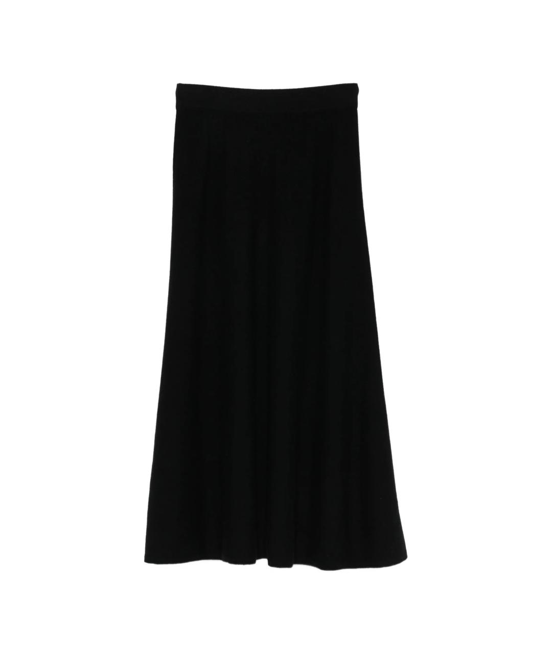 LISA YANG Черная кашемировая юбка миди, фото 2
