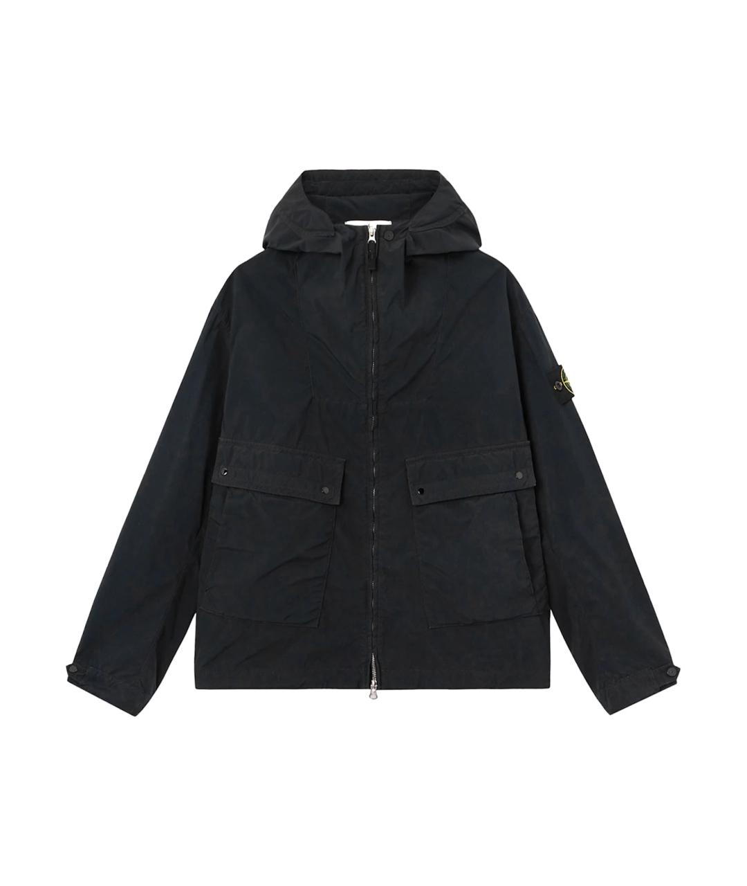 STONE ISLAND Черная полиэстеровая куртка, фото 1