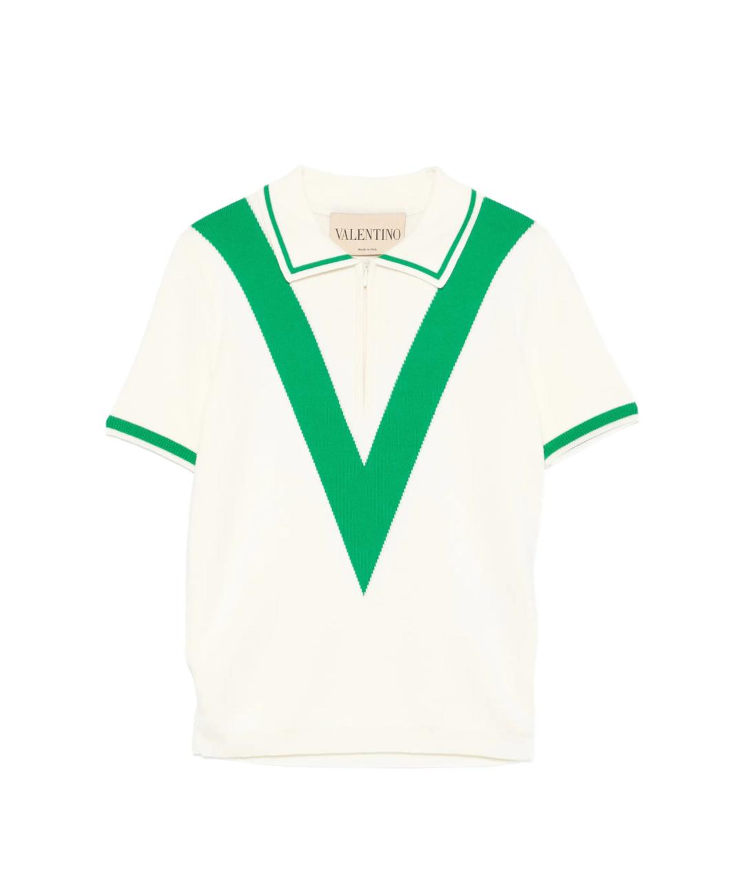 VALENTINO Белая хлопковая футболка, фото 1