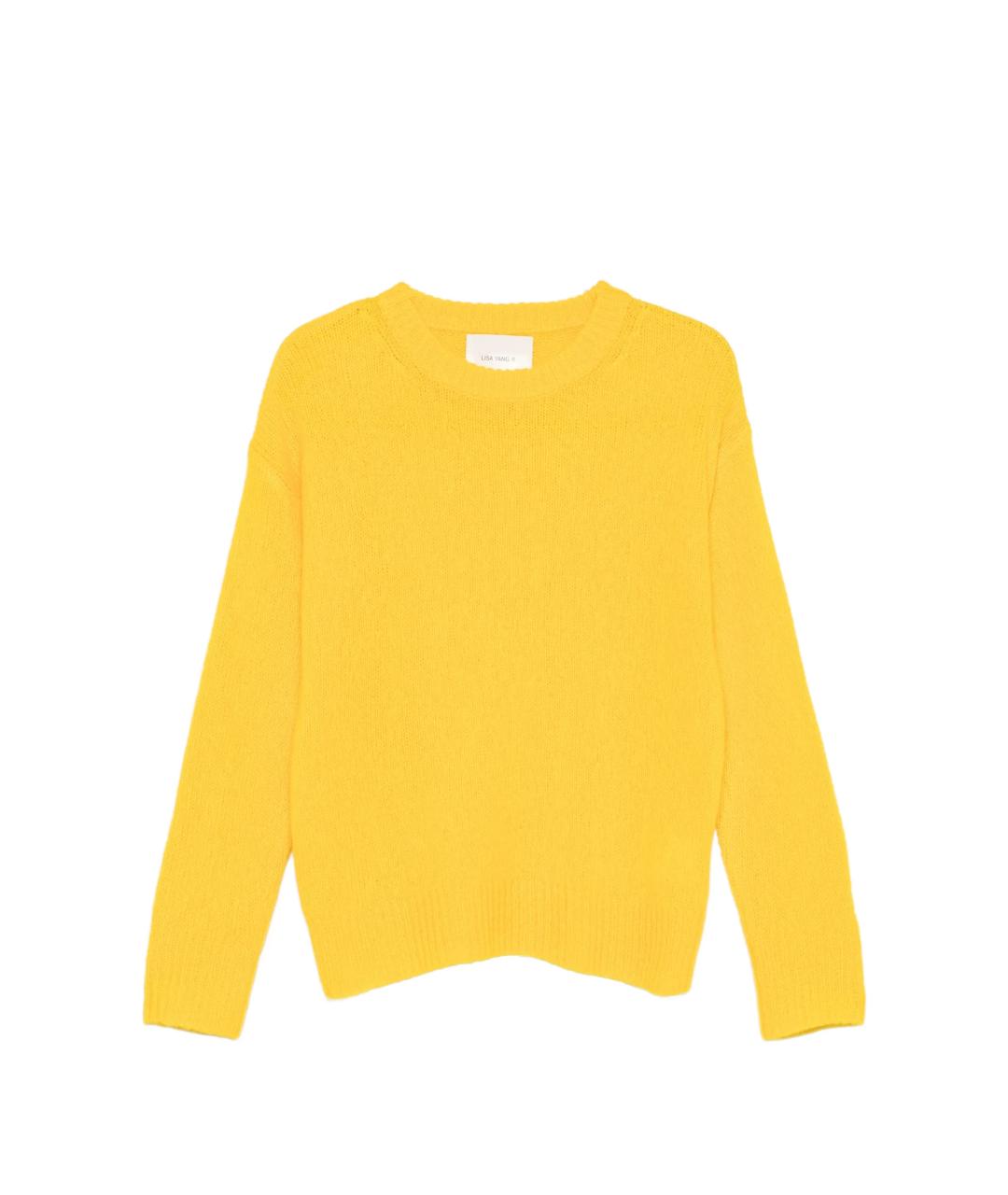 LISA YANG Желтый кашемировый джемпер / свитер, фото 1
