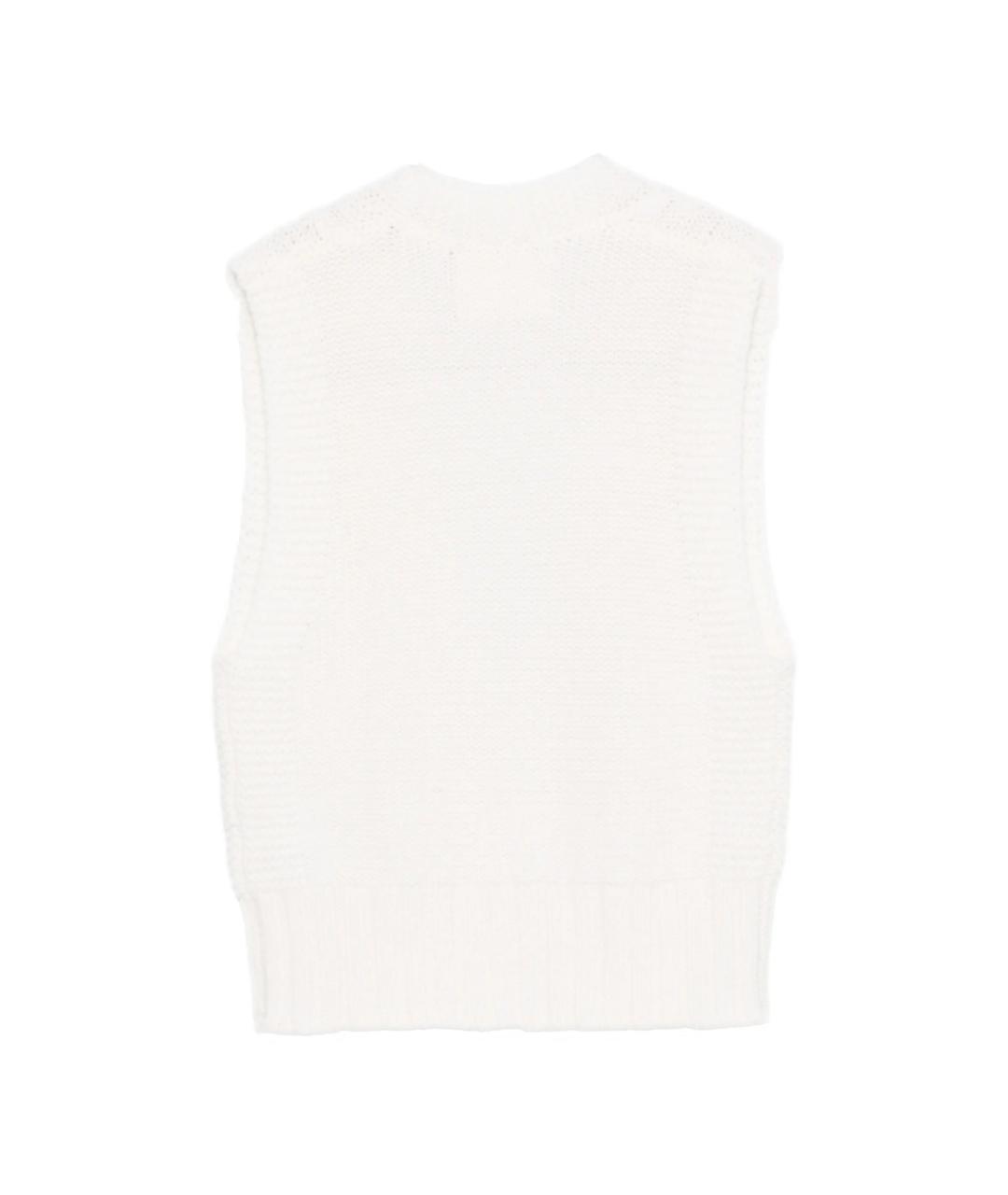 LISA YANG Белая кашемировая жилетка, фото 2