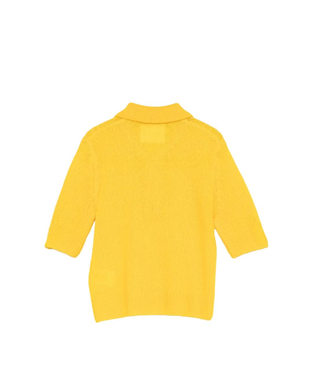 LISA YANG Желтый кашемировый джемпер / свитер, фото 2