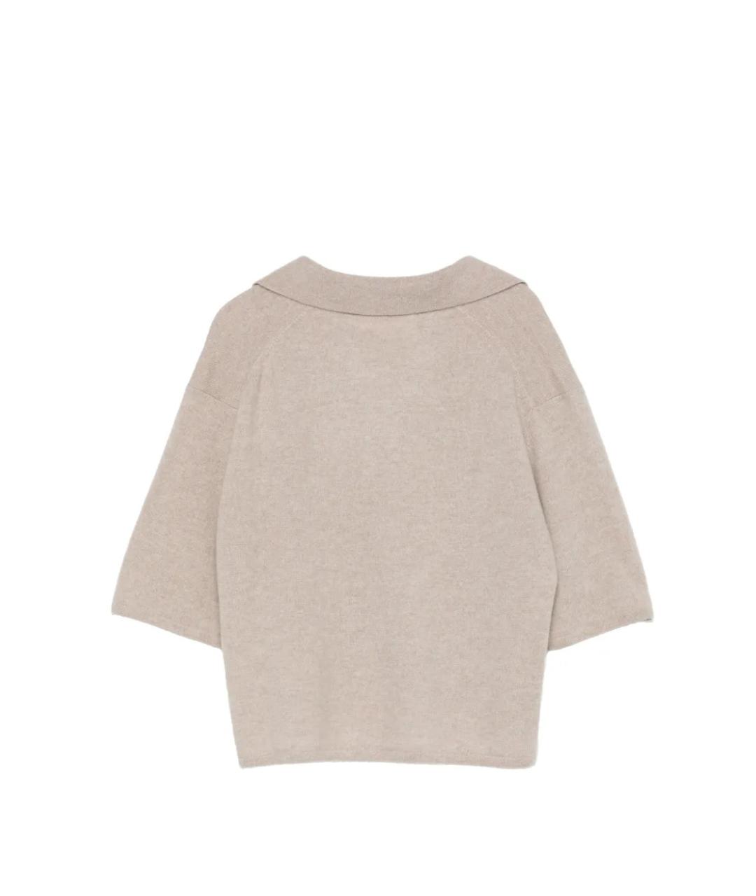 LISA YANG Бежевый кашемировый джемпер / свитер, фото 2