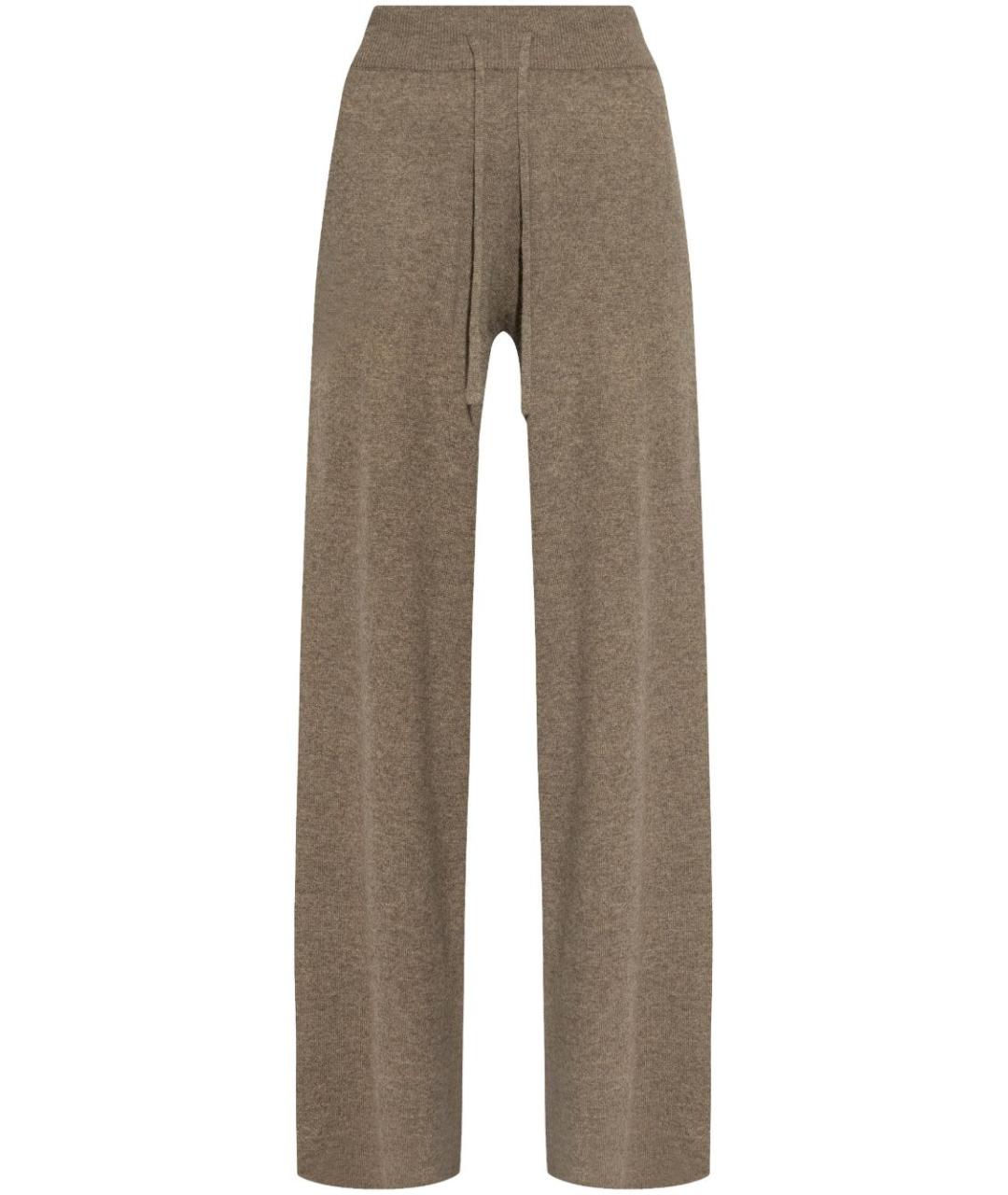 LISA YANG Коричневые прямые брюки, фото 1