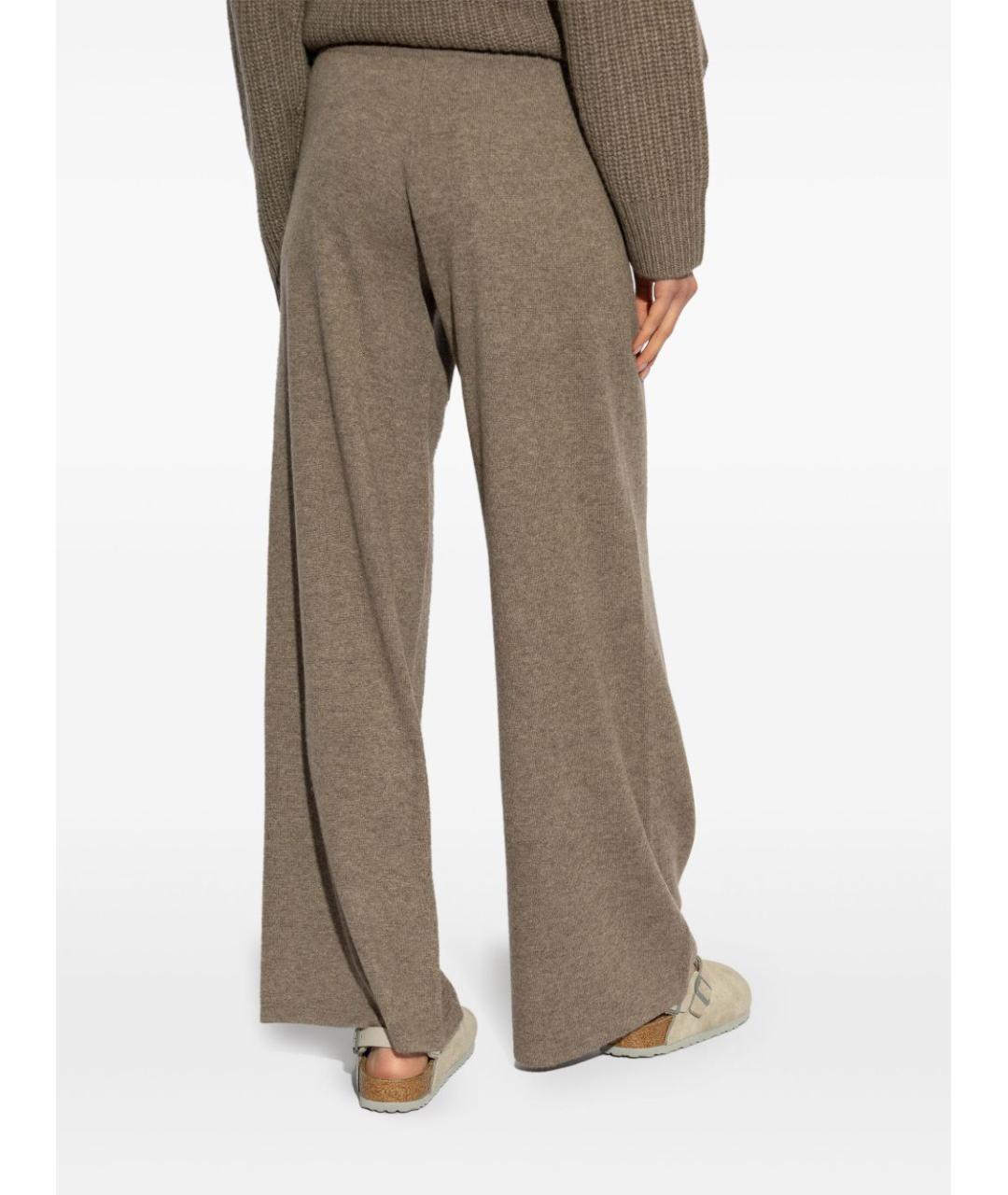 LISA YANG Коричневые прямые брюки, фото 4