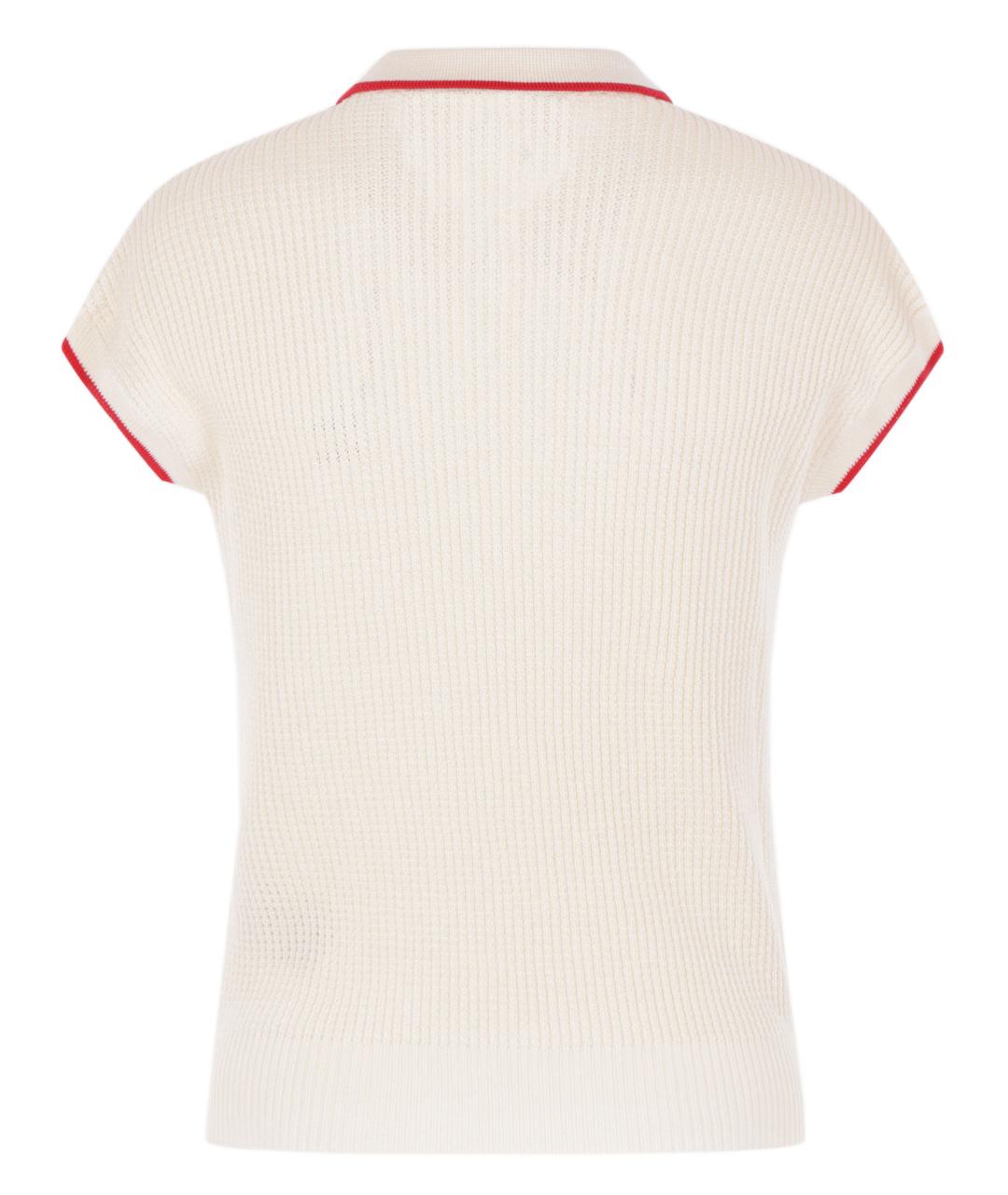 VALENTINO Белая хлопковая футболка, фото 2