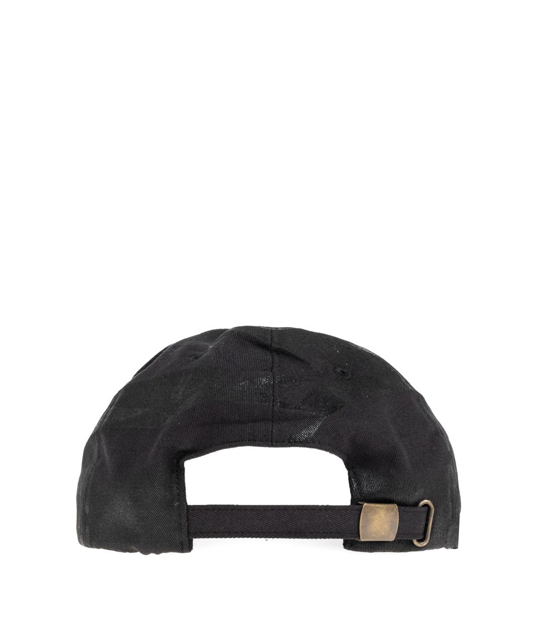 MAISON MARGIELA Черная хлопковая кепка/бейсболка, фото 2