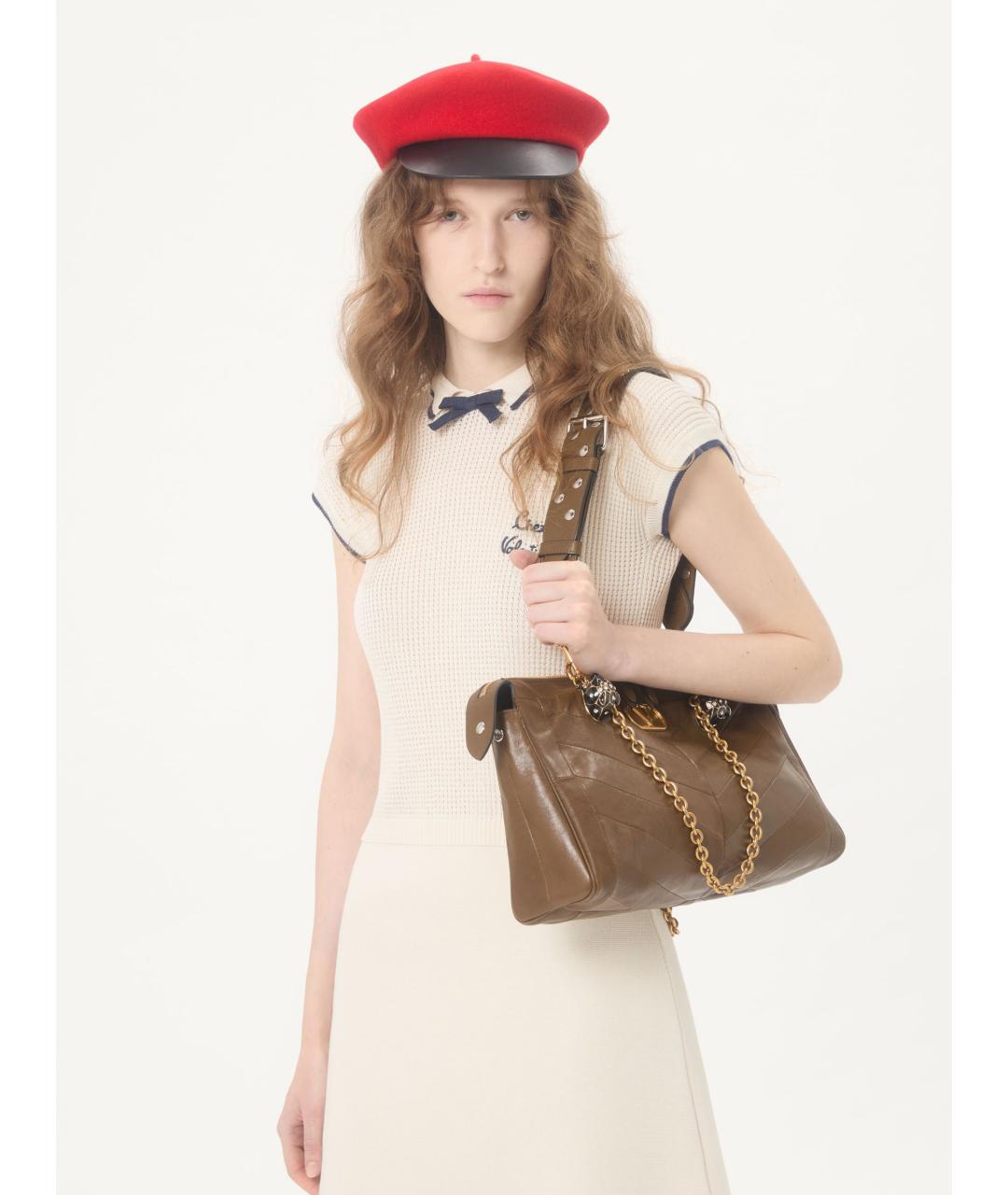 VALENTINO Бежевое хлопковое повседневное платье, фото 3