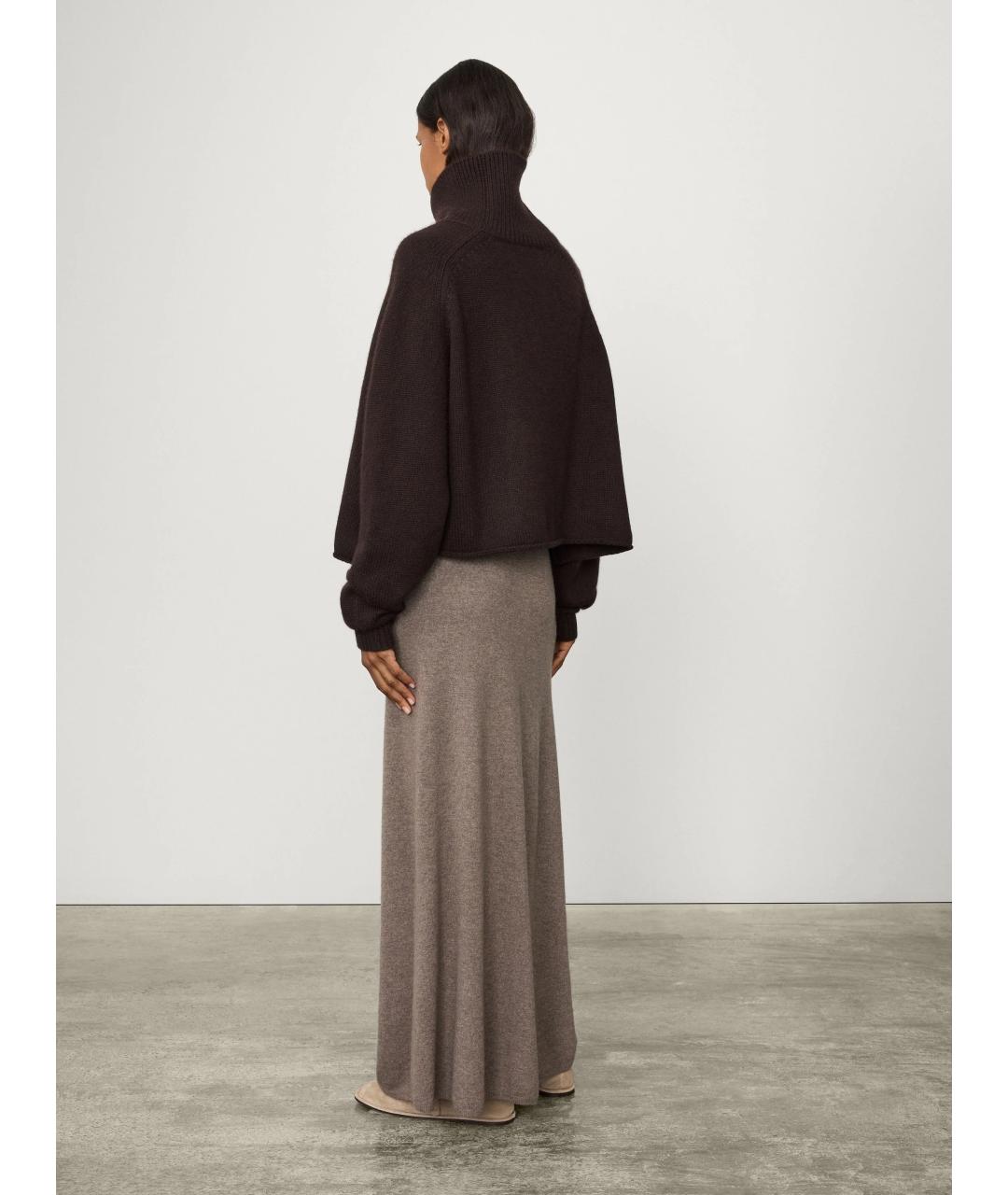 LISA YANG Бежевая кашемировая юбка макси, фото 6
