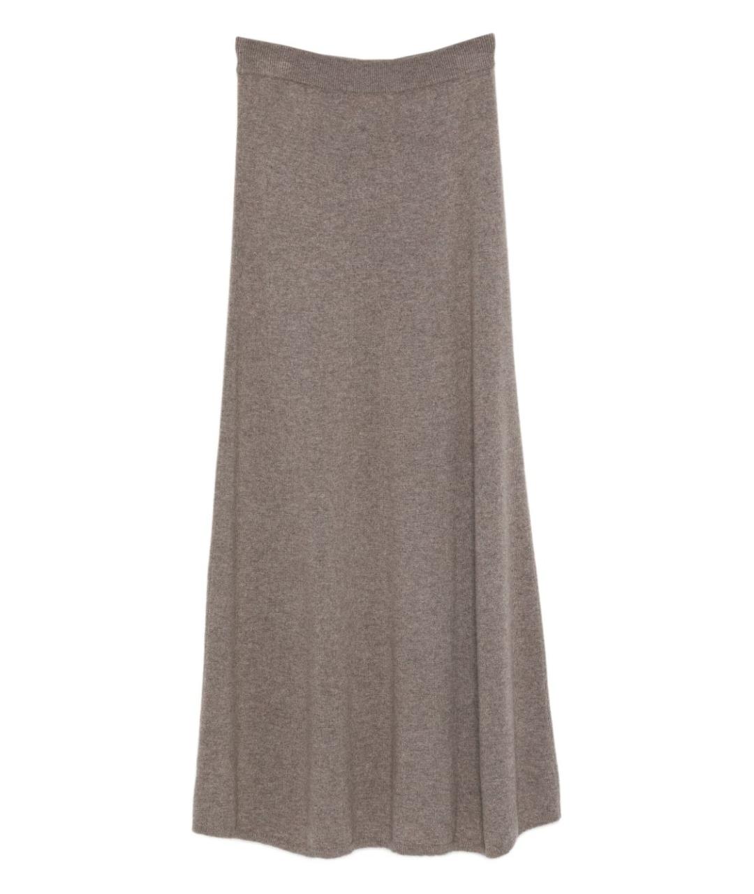 LISA YANG Бежевая кашемировая юбка макси, фото 2